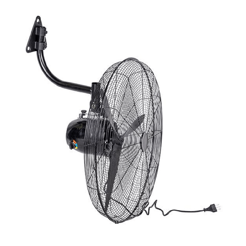 TrAdE Shop Traesio  Ventilatore Da Parete Industriale ⌀76cm 200 Watt Con 3 Pale Montaggio A Muro 6158054 -