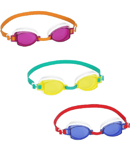 TrAdE Shop Traesio  Occhialini Da Nuoto Per Bambini Ocean Wave Silicone Protezione Uv 3 Colori 21048 -