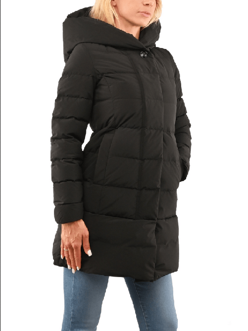 WOOLRICH GIUBBOTTO PARKA DONNA WOOLRICH PRESCOTT CFWOU0685FRUT3218 NERO ORIGINALE AI 2024