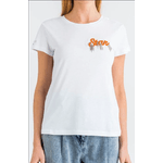 PATRIZIA PEPE MAGLIA T SHIRT MAGLIE DONNA PATRIZIA PEPE 8M1023 A6G0 COTONE BIANCO ORIGINALE PE