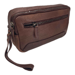 PIERRE CARDIN BORSA BORSELLO POCHETTE UOMO PIERRE CARDIN 28002 YS12 PELLE MARRONE ORIGINALE