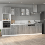 VidaXL Mobiletto Grigio Sonoma 80x46x81,5 cm in Legno Multistrato