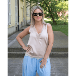 Kontatto Top Kontatto con pizzo nude