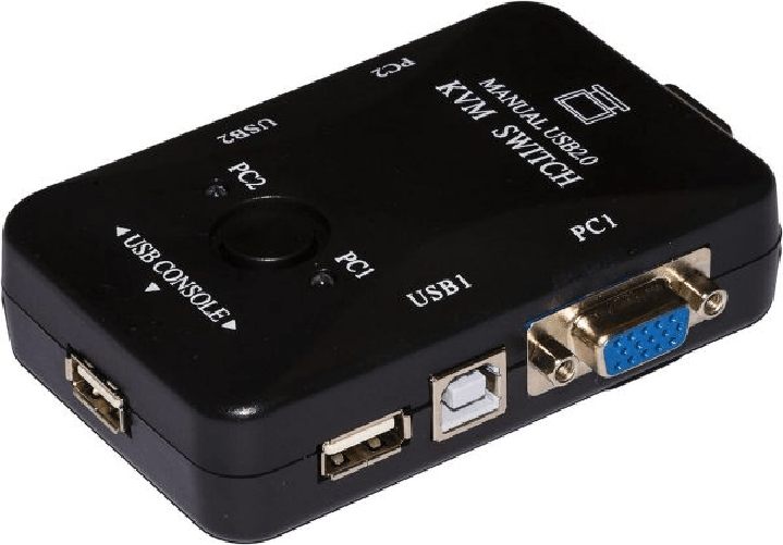 LINK SWITCH LINK KVM X 2PC USB/VGA CON 1MOUSE 1TASTIERA USB E 1MONIT.