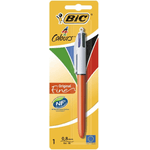 BIC 802078 penna roller Penna retrattile a clip Nero, Blu, Verde, Rosso 1 pz