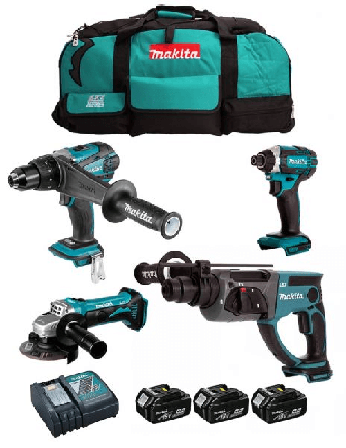 Makita kit dlx4054mx1 (ddf458 + dtd152 + dhr202 +.. 0088381820134