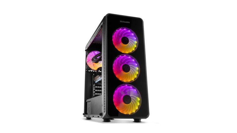 NOX-HUMMER-TGM-Case-Semiterirre-ATX-Micro-Atx-e-Mini-ITX---Templado-Crystal---2x-SSD-2.5---2x-HDD-3.5---USB-3.0-USB-2.