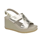 IGI&CO SCARPE SANDALO ZEPPA DONNA IGIECO IGI E CO 3688122 PELLE ORO ORIGINALE PE 2023