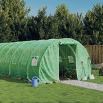 VidaXL Serra con Telaio in Acciaio Verde 24 m² 8x3x2 m