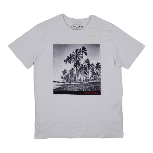 LOSAN MAGLIA T SHIRT UOMO LOSAN ENTRY 311 1301AL COTONE BIANCO ORIGINALE PE 2023