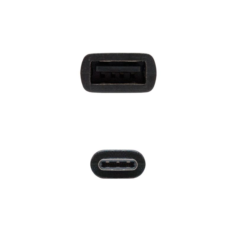 Nanocable-USB-2.0-0.15m-cavo-USB-015-m-USB-C-USB-A-Nero