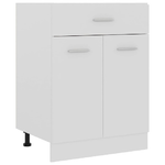 VidaXL Armadio con Cassetto Bianco 60x46x81,5 cm in Truciolato