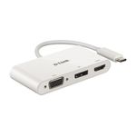 D-Link DUB-V310 replicatore di porte e docking station per notebook Cablato USB 3.2 Gen 1 (3.1 Gen 1) Type-C Bianco