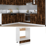 VidaXL Mobile da Forno Rovere Fumo 60x46x81,5 cm in Legno Multistrato