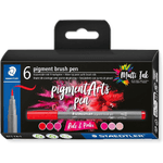 Staedtler 371 Confezione da 6 Pennarelli con Punta Morbida - Colori Brillanti e Vividi - Non Ingiallisce nel Tempo