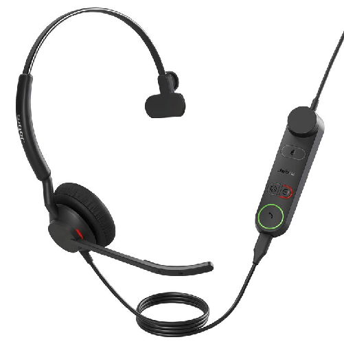 Jabra 5093-299-2259 auricolare cablato a padiglione ufficio usb tipo-c nero