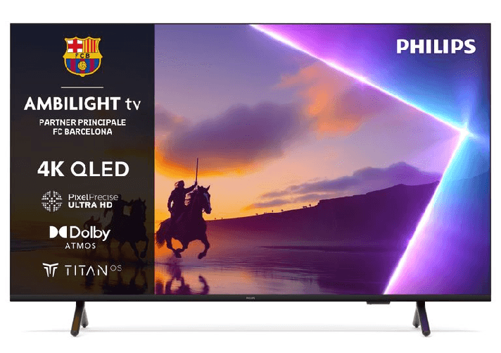 Philips ambilight tv 43pus8510 4k uhd qled 108cm 43" smart tv dolby atmos titan os
