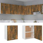 VidaXL Mobile Pensile Rovere Fumo 50x31x60 cm in Legno Multistrato