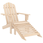VidaXL Sedia da Giardino Adirondack con Ottomana in Massello di Abete