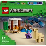 LEGO Minecraft 21251 Spedizione di Steve nel Deserto, Gioco per Bambini di 6+ Anni