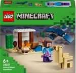 LEGO-Minecraft-21251-Spedizione-di-Steve-nel-Deserto-Gioco-per-Bambini-di-6--Anni-Bioma-con-Casa-Giocattolo-e-Personaggi