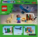 LEGO-Minecraft-21251-Spedizione-di-Steve-nel-Deserto-Gioco-per-Bambini-di-6--Anni-Bioma-con-Casa-Giocattolo-e-Personaggi