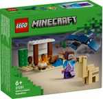 LEGO-Minecraft-21251-Spedizione-di-Steve-nel-Deserto-Gioco-per-Bambini-di-6--Anni-Bioma-con-Casa-Giocattolo-e-Personaggi