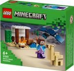 LEGO-Minecraft-21251-Spedizione-di-Steve-nel-Deserto-Gioco-per-Bambini-di-6--Anni-Bioma-con-Casa-Giocattolo-e-Personaggi