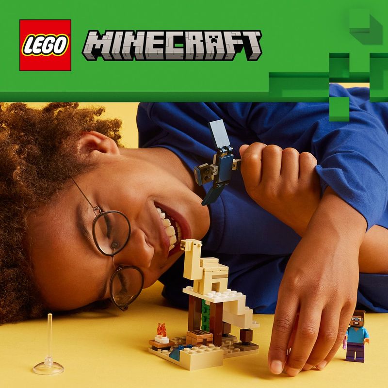 LEGO-Minecraft-21251-Spedizione-di-Steve-nel-Deserto-Gioco-per-Bambini-di-6--Anni-Bioma-con-Casa-Giocattolo-e-Personaggi