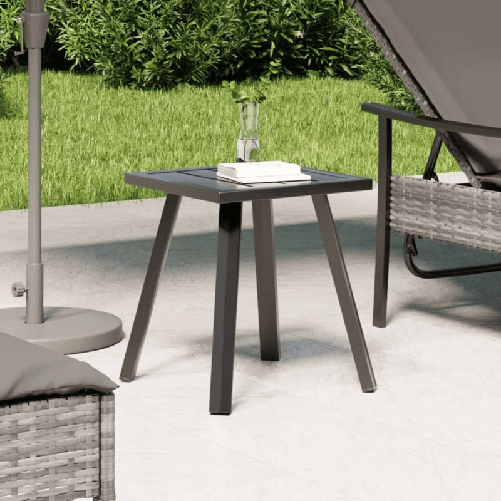 VidaXL Tavolo da Giardino Antracite 34x34x38 cm Acciaio