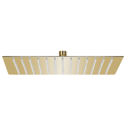 VidaXL Testa Doccia a Pioggia in Acciaio Inox 25x25 cm Quadrata Oro
