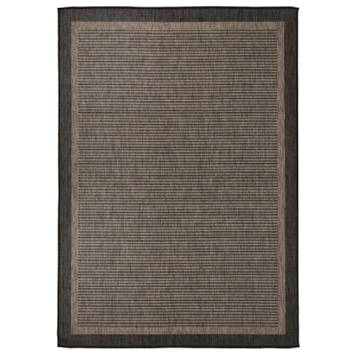 VidaXL Tappeto da Esterni a Tessitura Piatta 140x200 cm Marrone Scuro