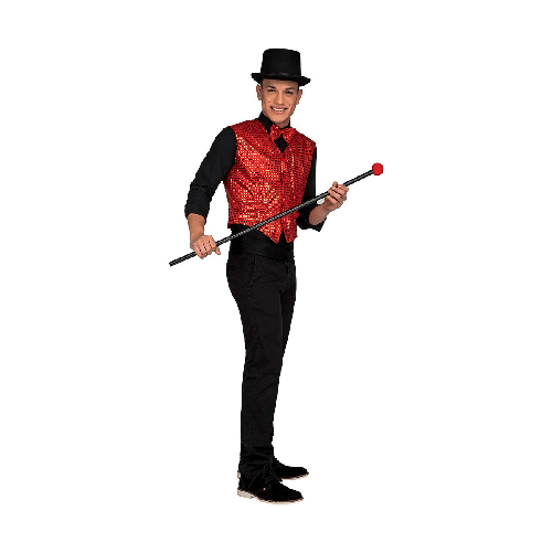 My Other Me Costume per Adulti My Other Me Showman Rosso Gilet M/L