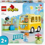 LEGO DUPLO 10988 Lo Scuolabus, Gioco Educativo con Veicolo e Personaggi