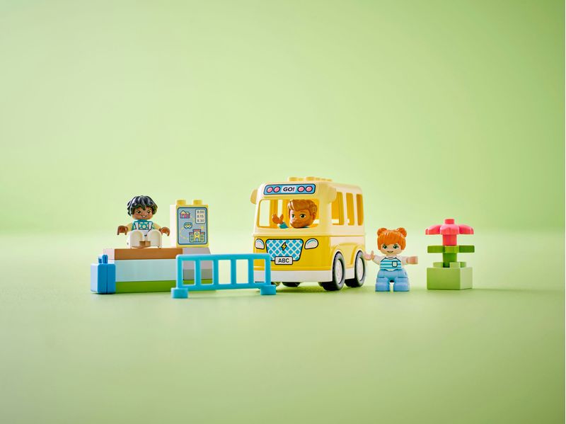 LEGO-DUPLO-10988-Lo-Scuolabus-Gioco-Educativo-con-Veicolo-e-Personaggi-Regalo-Didattico-per-Bambini-e-Bambine-da-2--Anni