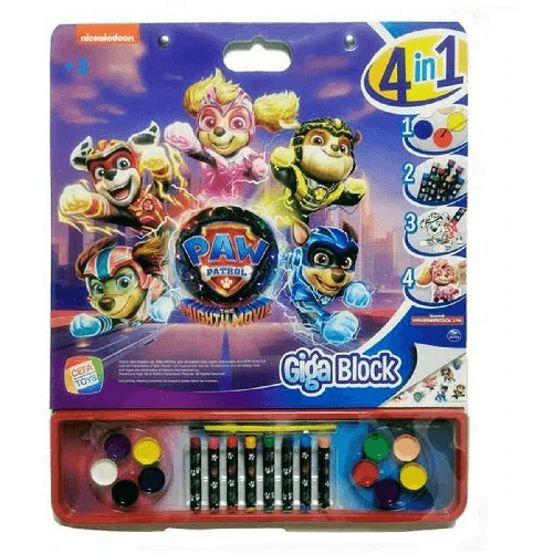The Paw Patrol Disegni da dipingere The Paw Patrol Giga Block Album di Figurine 4 in 1