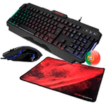 Mars Gaming Combo gaming RGB MCP118 - Teclado, Raton y Alfombrilla - Iluminacion RGB Rainbow - Prestaciones Pro-Gaming -