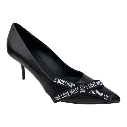 LOVE MOSCHINO SCARPE DECOLTE DONNA LOVE MOSCHINO JA10177G1GIE0000 PELLE NERO ORIGINALE PE 2023