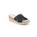 GRUNLAND SCARPE CIABATTE SANDALO ZEPPA DONNA GRUNLAND PAFO CI2851 G7 BLU ORIGINAL PE 2023