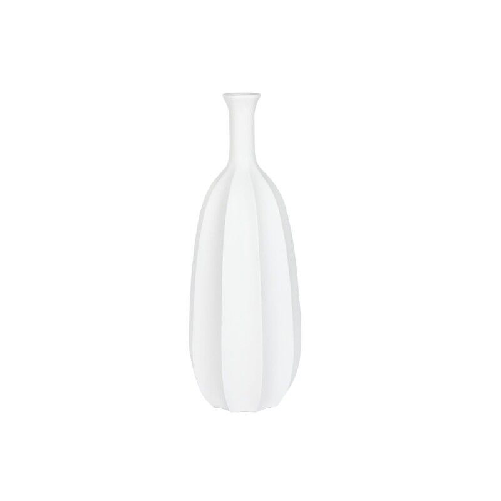 Home ESPRIT Vaso Home ESPRIT Bianco Fibra di Vetro 34 x 34 x 100 cm
