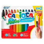 Carioca Set di Pennarelli Carioca Jumbo 14 Unità