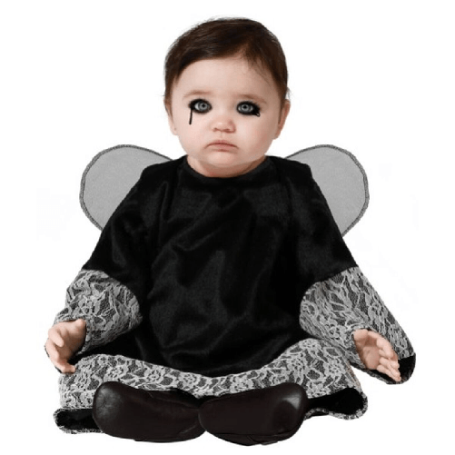 BigBuy Carnival Costume per Neonati Angelo Nero
