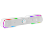 Mars Gaming Barra de Sonido Gaming 10W - Procesador de Sonido DSP - Iluminacion RGB - Conexion Jack + Bluetooth 5.0 - Co