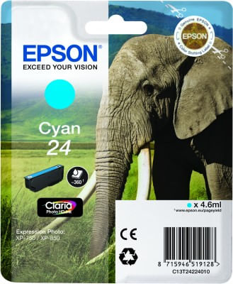 Epson-Elephant-Cartuccia-Ciano