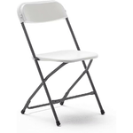 Marbueno Sedia Pieghevole Resina Bianca 44x44x79 cm Catering, Spiaggia e Campeggio 10532
