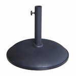 Marbueno Base Ombrellone Rotonda Cemento 45x36 cm 20KG Nero Giardino, Piscina, Terrazza