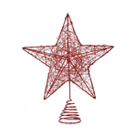 Krist+ Stella di Natale Rosso Acciaio Plastica