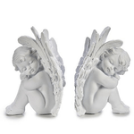 Krist+ Decorazione Angelo Bianco Poliresina 13 x 19 x 14 cm