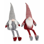 Krist+ Statua Decorativa Gnomo Rosso Grigio 25 x 36 x 30 cm