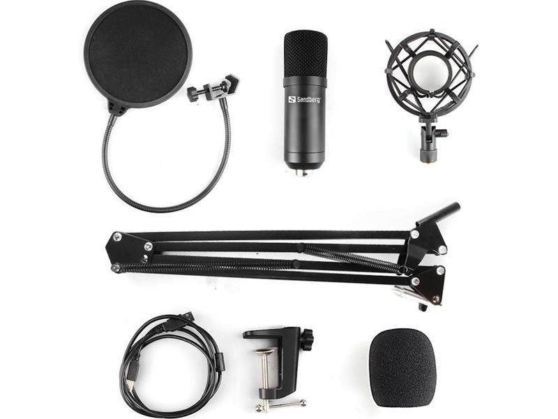 Sandberg-Streamer-USB-Microphone-Kit